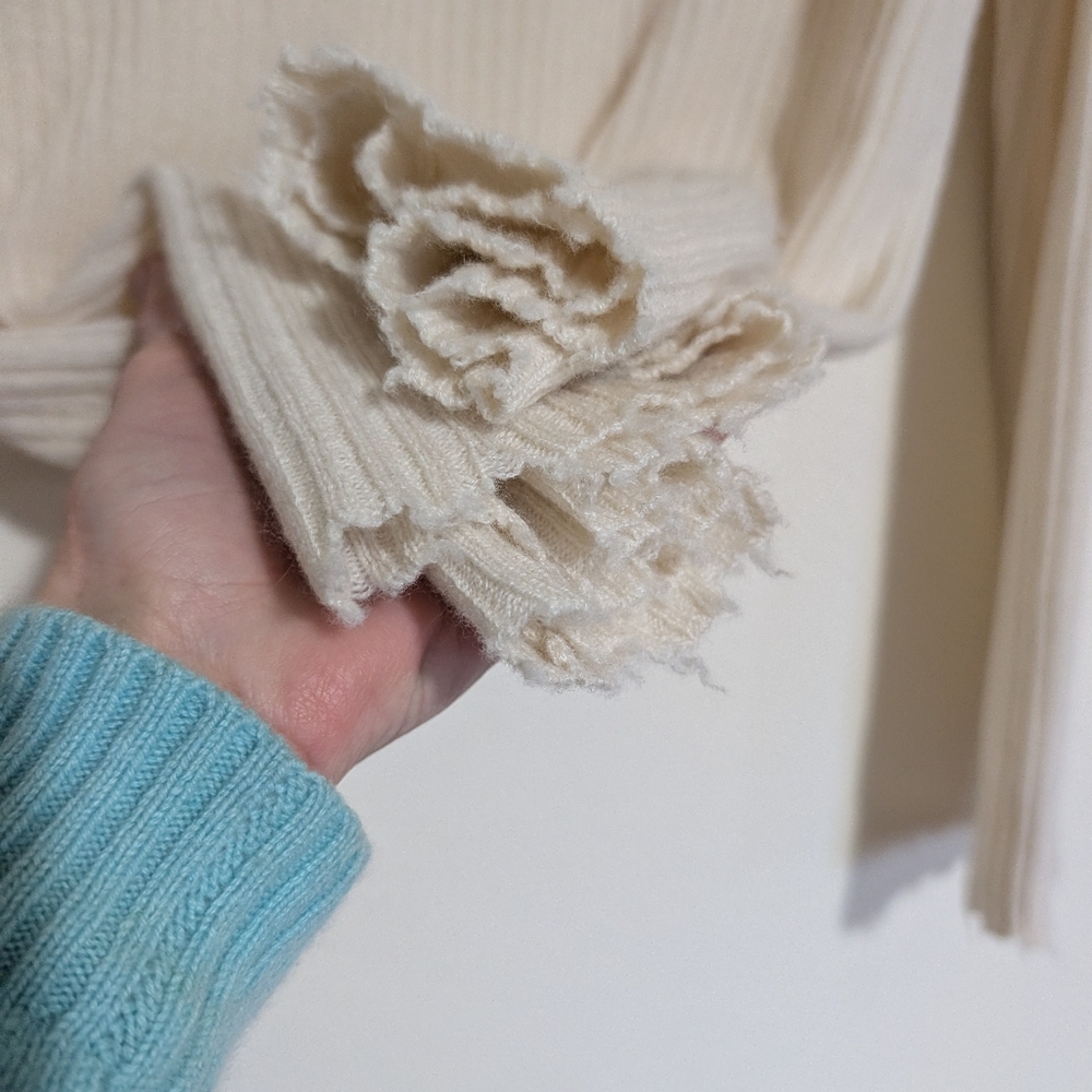 R13 Distressed Cashmere Sweater Oversized XS - Picture 7 of 11